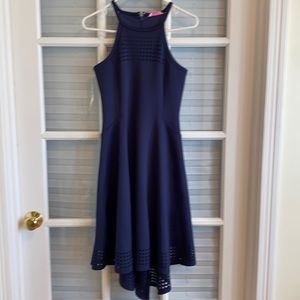 Navy Aurelio midi dress